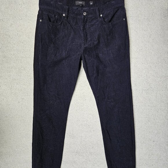 Vince Men's Corduroy Black Pants 36 - The Dylan Slim Fit 5-Pocket - Casual - Picture 2 of 10